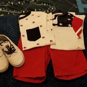 EUC Gymboree 4 piece summer set Patriotic size 5